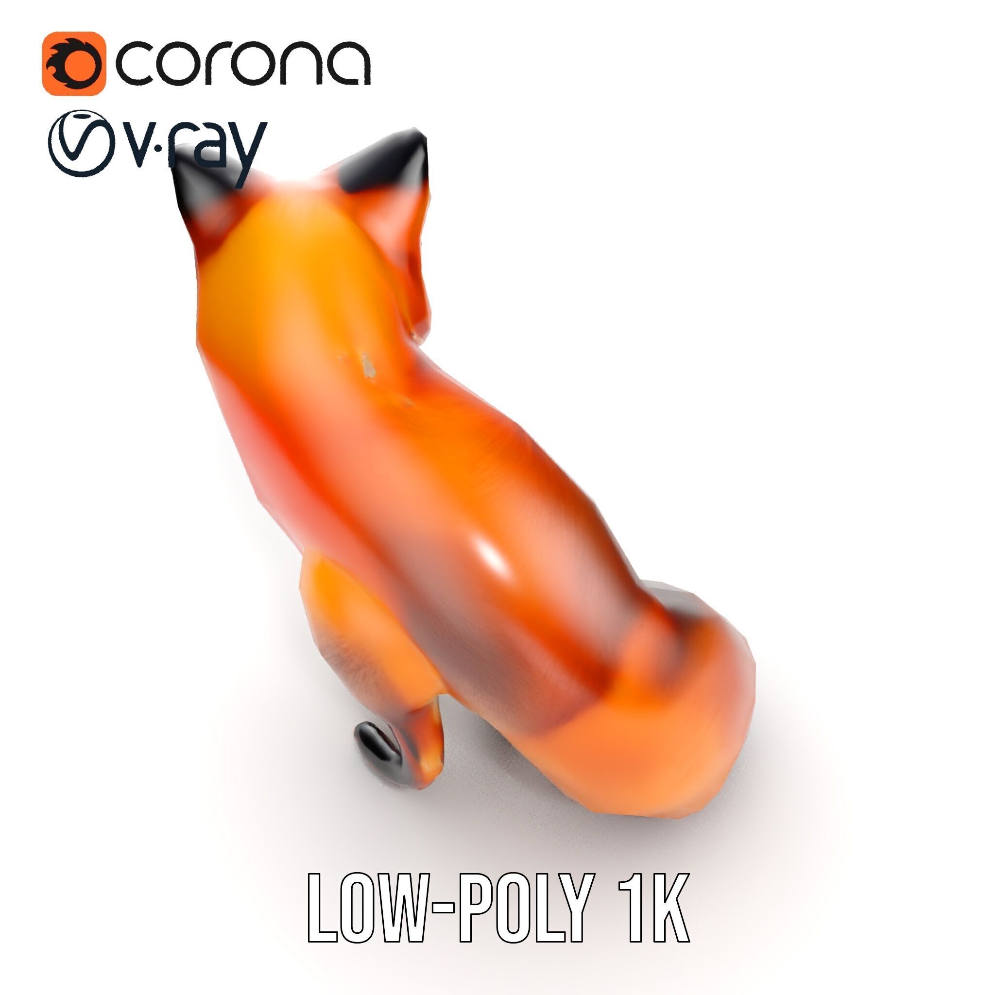 Fox Model Pack  High Detail D Animal Model Collection Low-poly 3D model_21