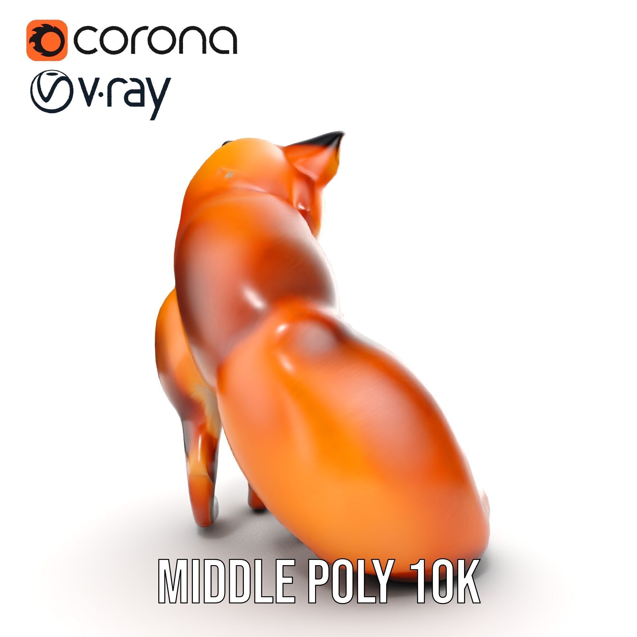 Fox Model Pack  High Detail D Animal Model Collection Low-poly 3D model_20