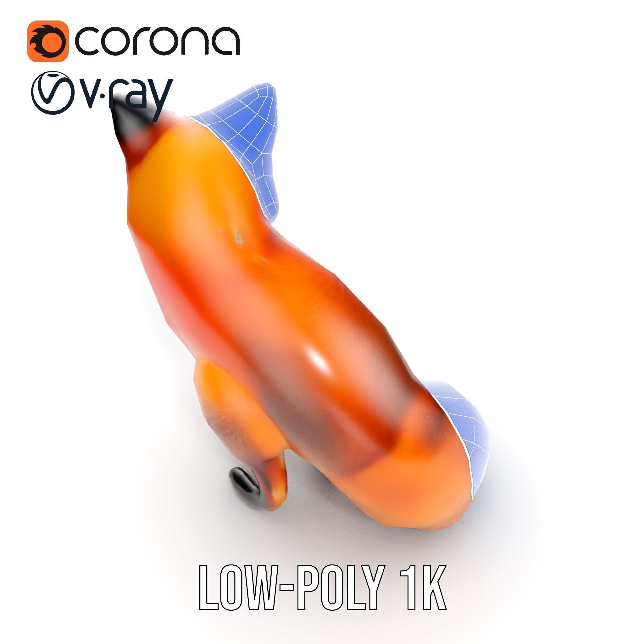 Fox Model Pack  High Detail D Animal Model Collection Low-poly 3D model_32