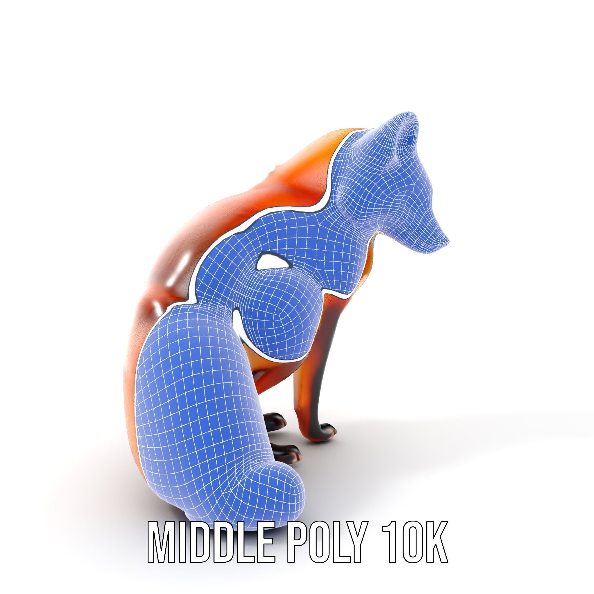 Fox Model Pack  High Detail D Animal Model Collection Low-poly 3D model_6