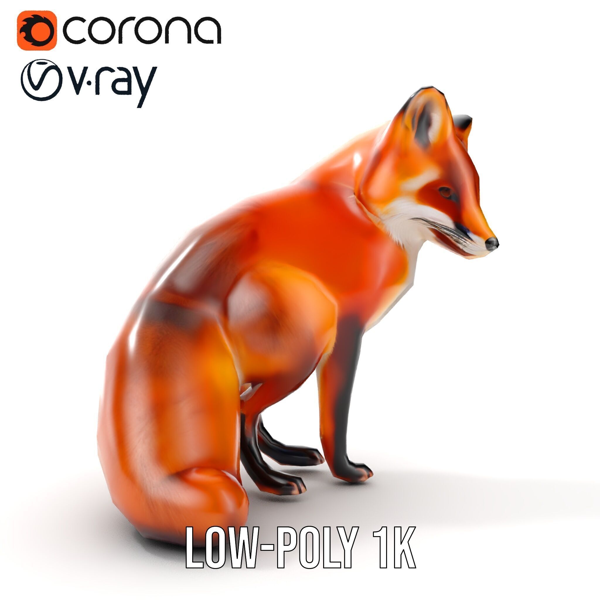 Fox Model Pack  High Detail D Animal Model Collection Low-poly 3D model_16