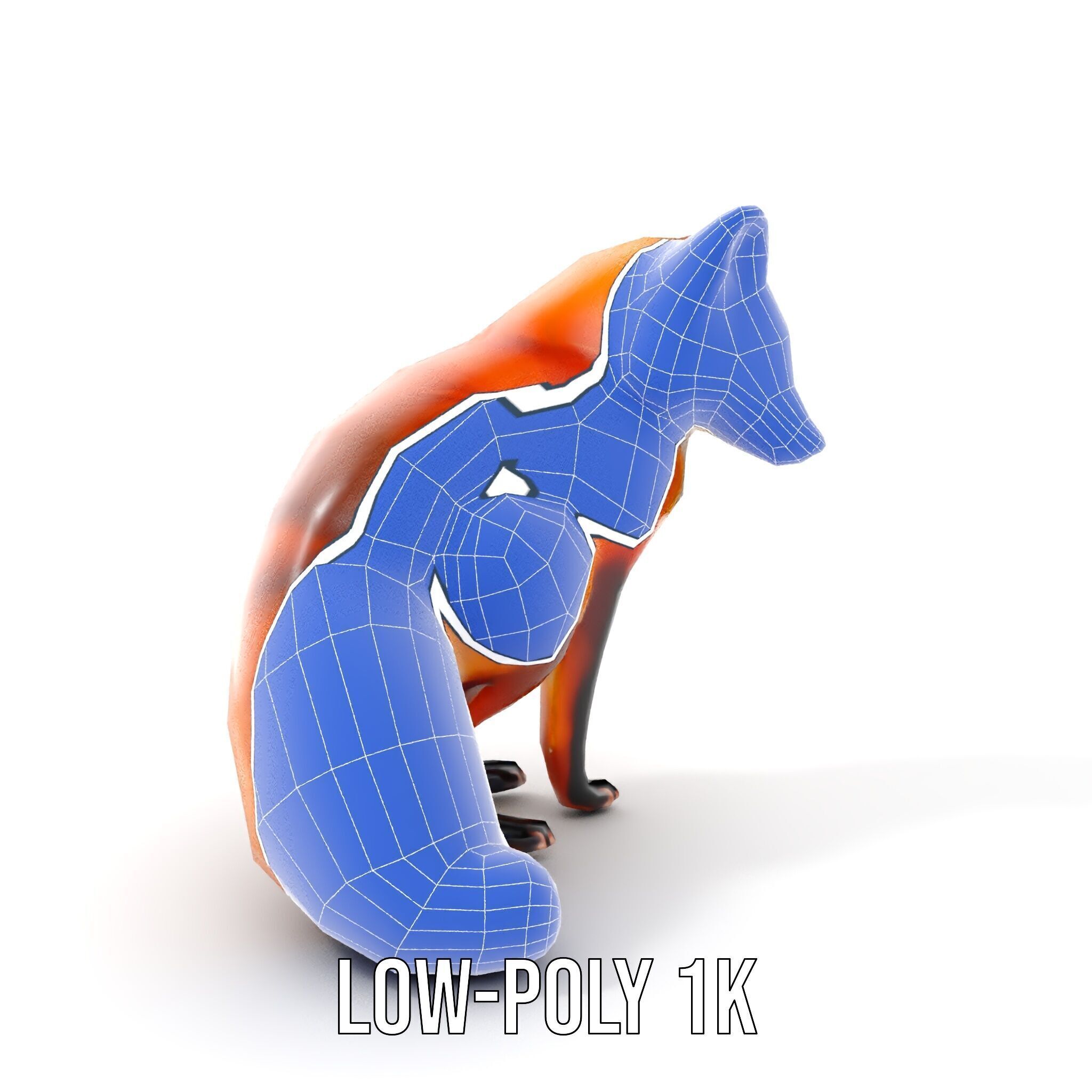 Fox Model Pack  High Detail D Animal Model Collection Low-poly 3D model_10
