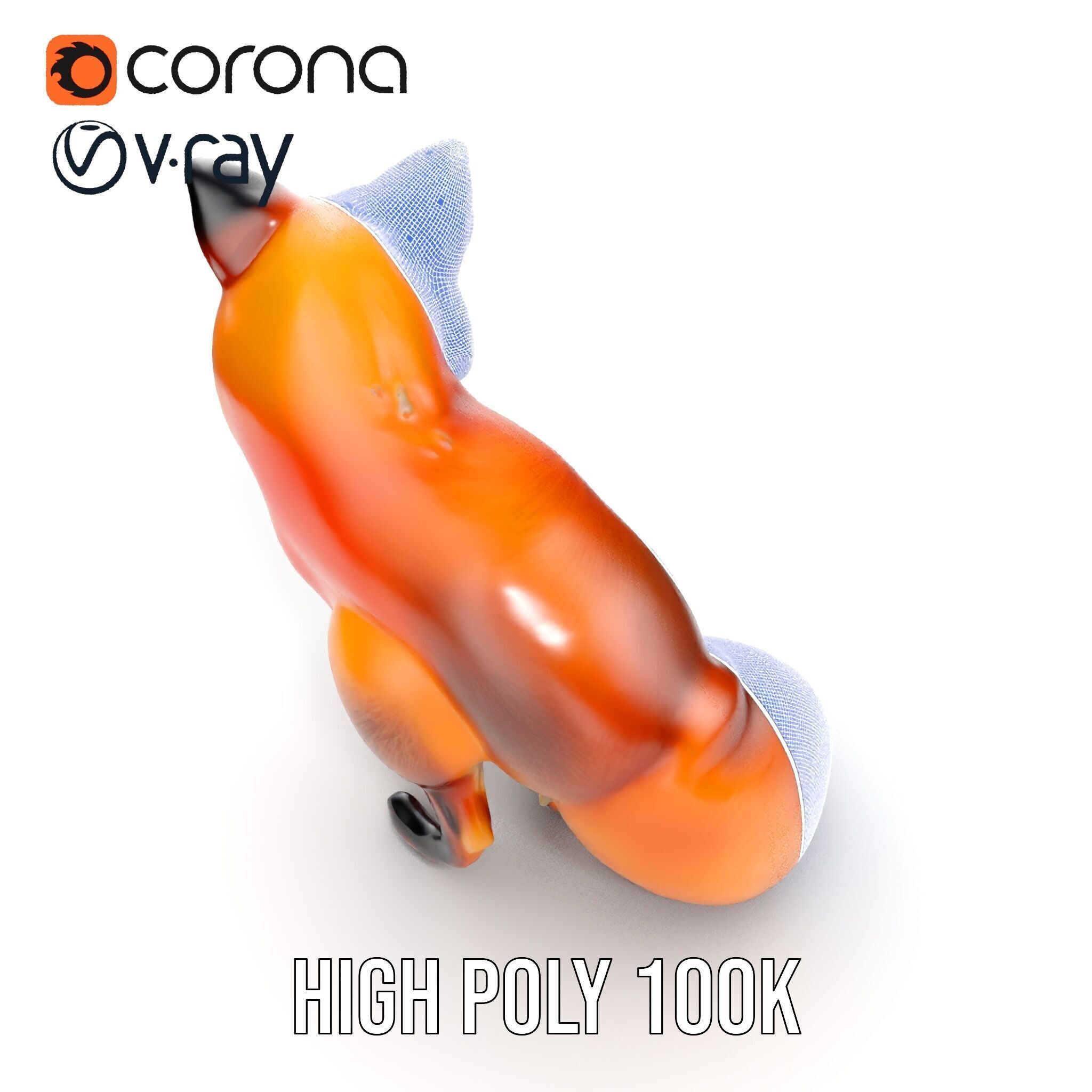 Fox Model Pack  High Detail D Animal Model Collection Low-poly 3D model_35