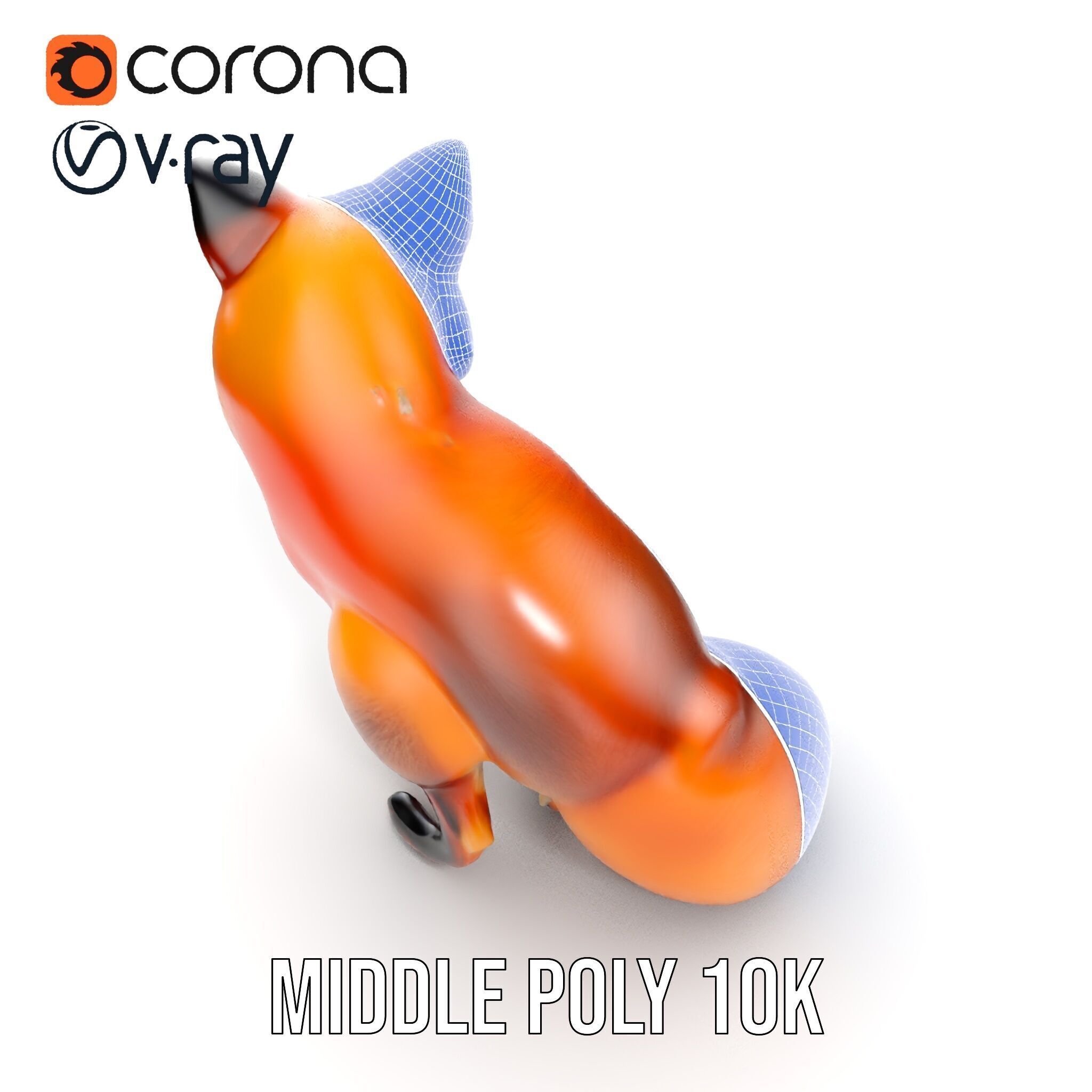 Fox Model Pack  High Detail D Animal Model Collection Low-poly 3D model_31