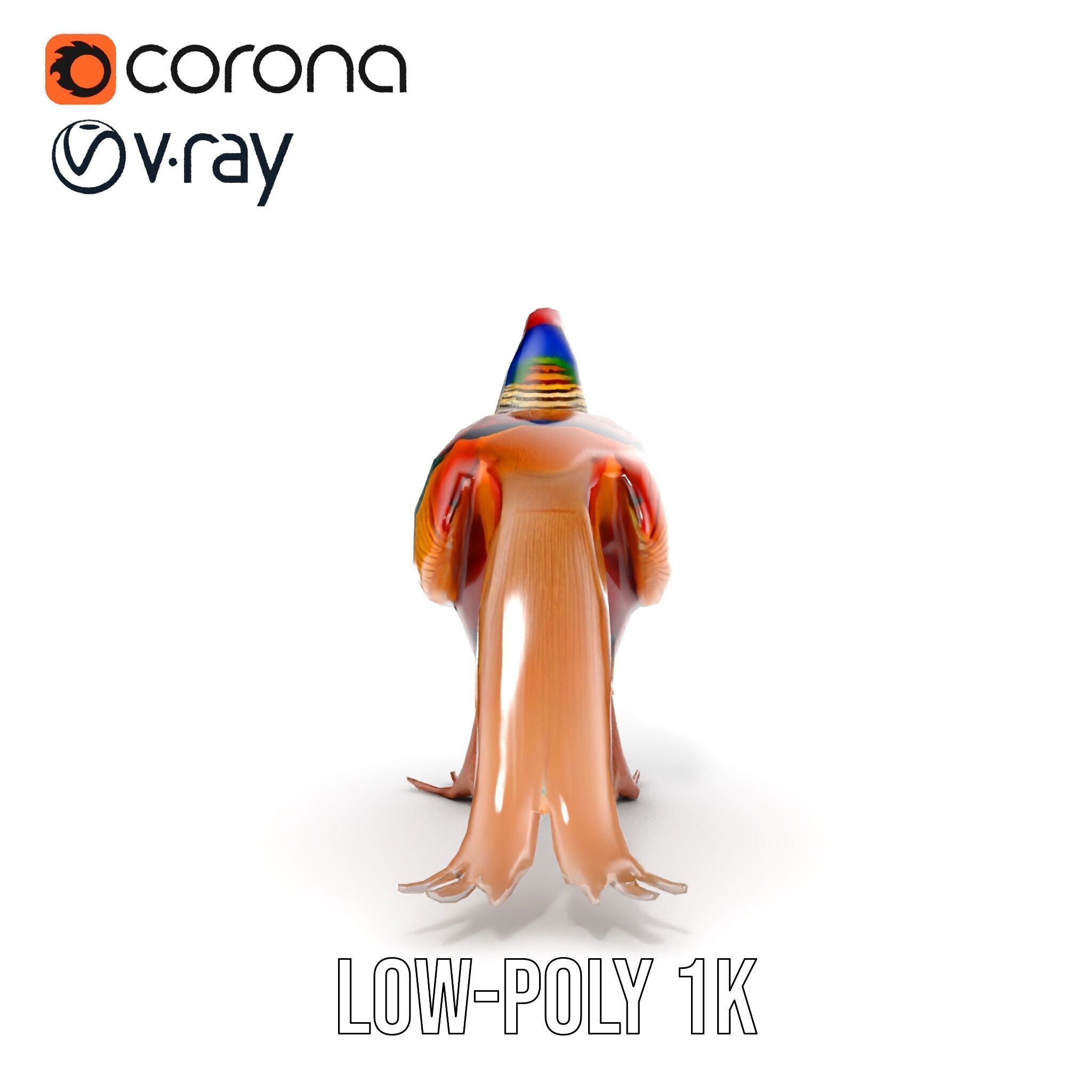 Colorful Pheasant D Model Pack Low-poly 3D model_21