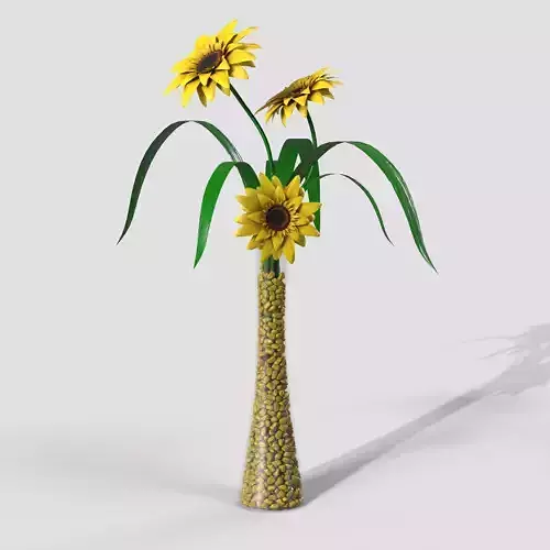 Sunflower Slick Glass Highpoly