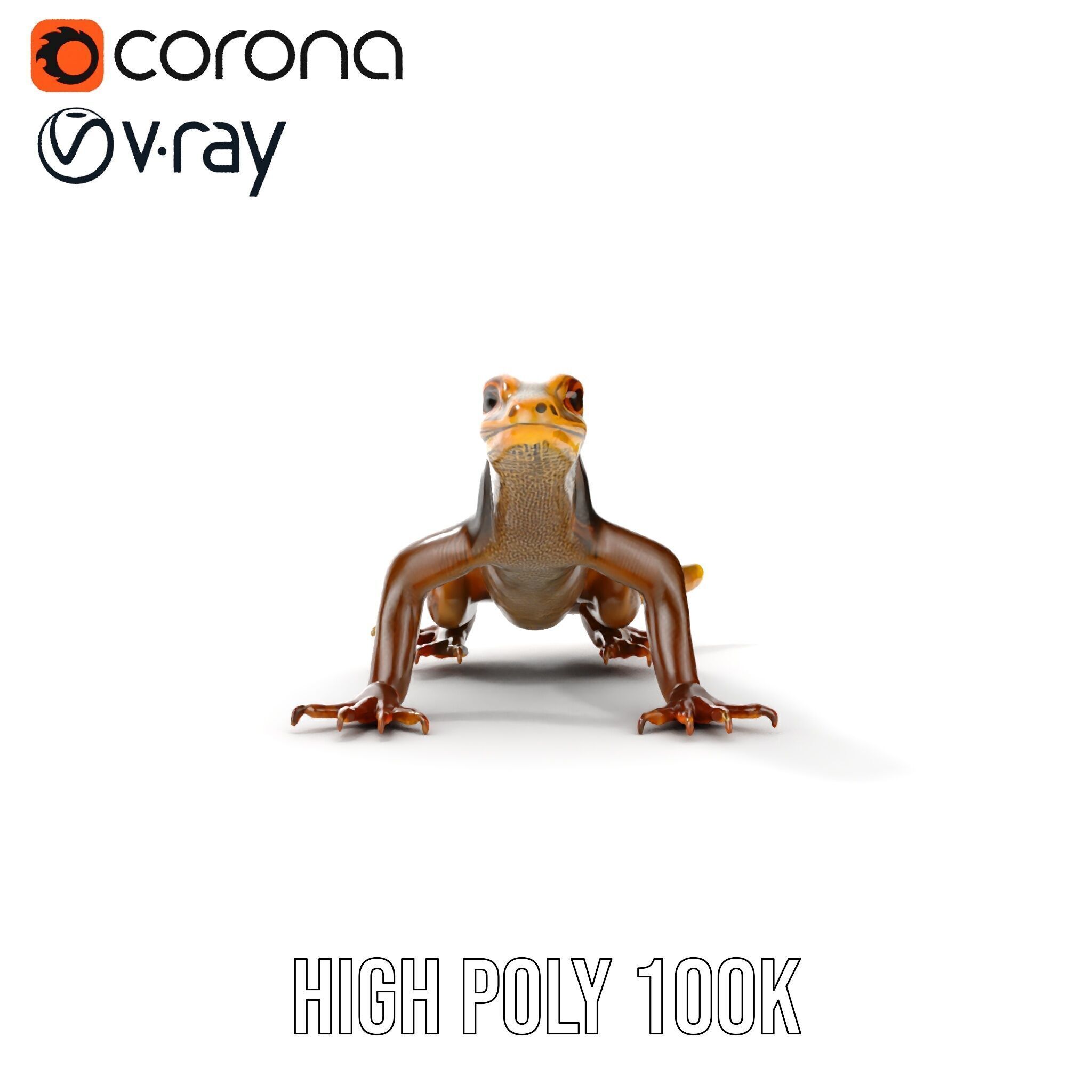 Realistic Lizard D Model Pack for Animation and Games Low-poly 3D model_20