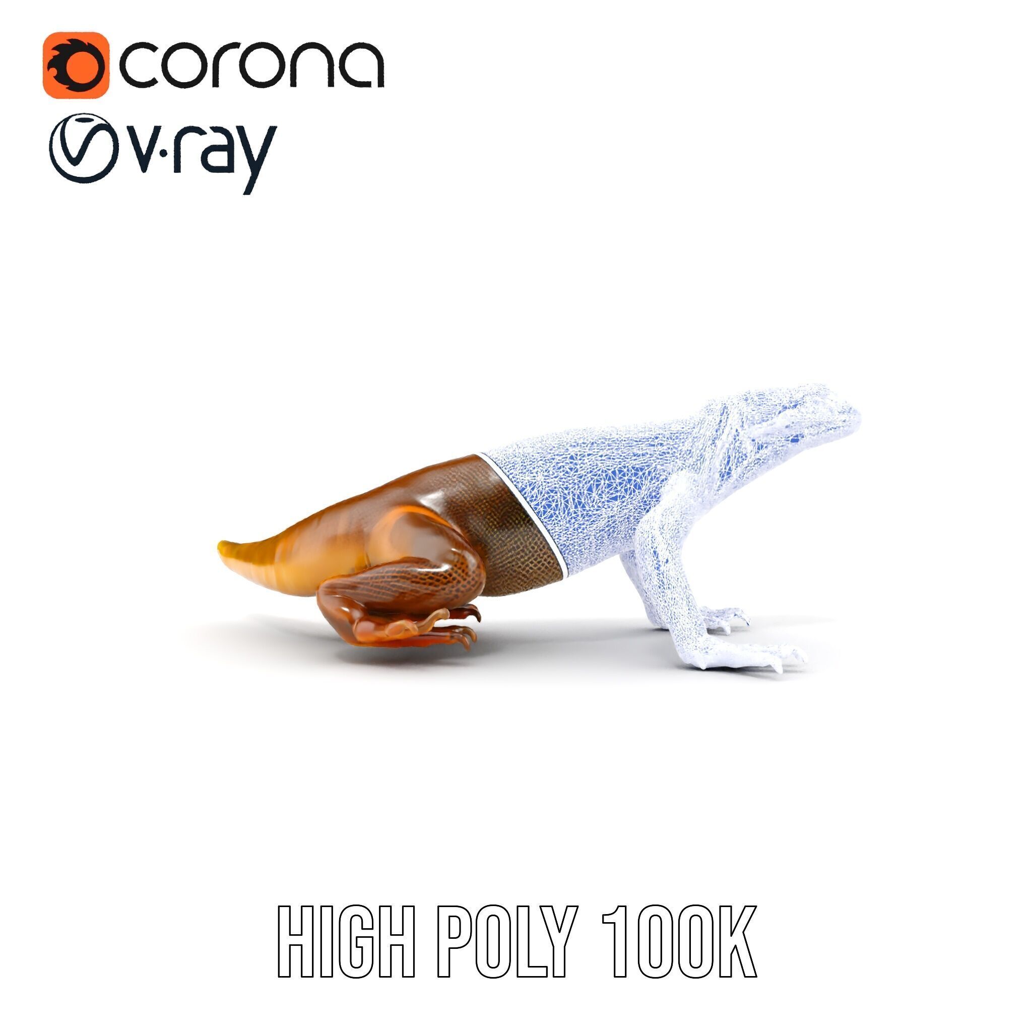 Realistic Lizard D Model Pack for Animation and Games Low-poly 3D model_37