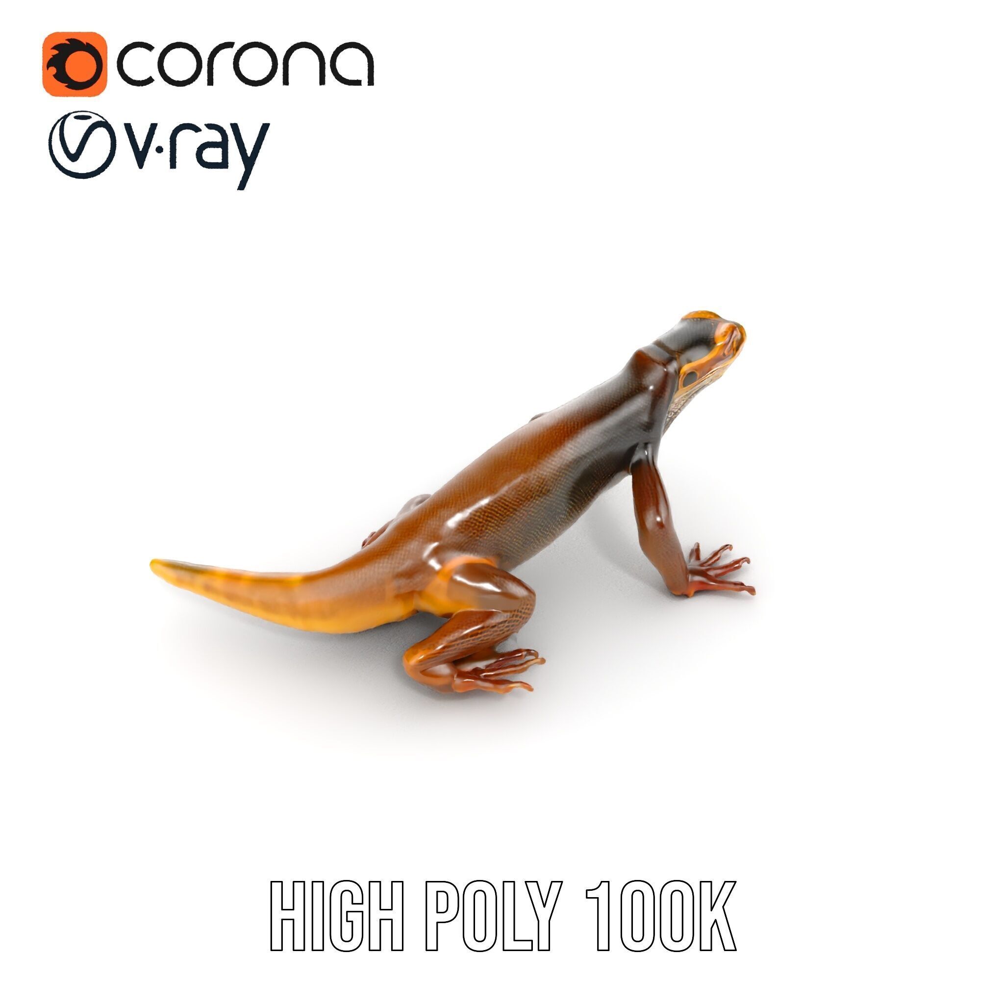 Realistic Lizard D Model Pack for Animation and Games Low-poly 3D model_14