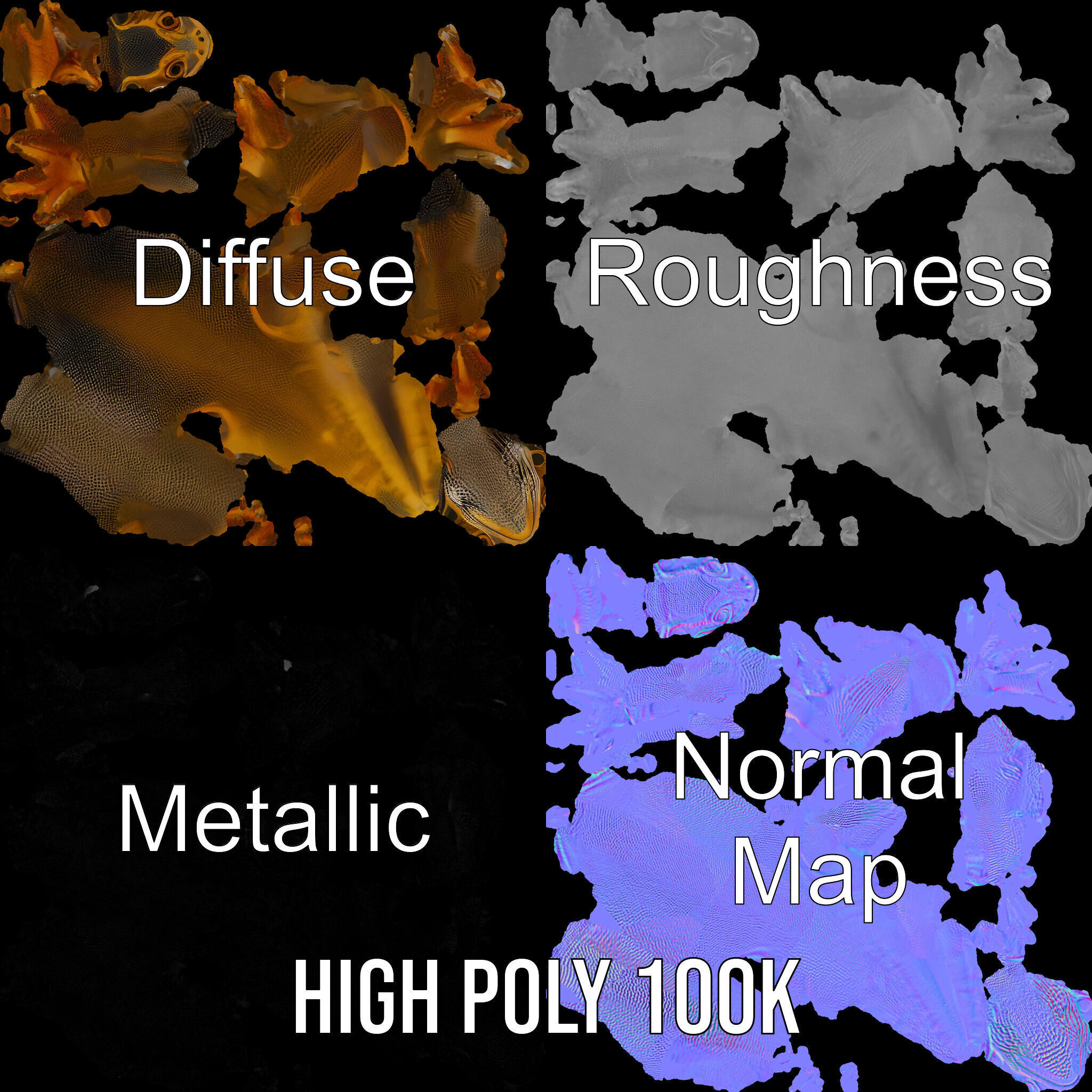 Realistic Lizard D Model Pack for Animation and Games Low-poly 3D model_4