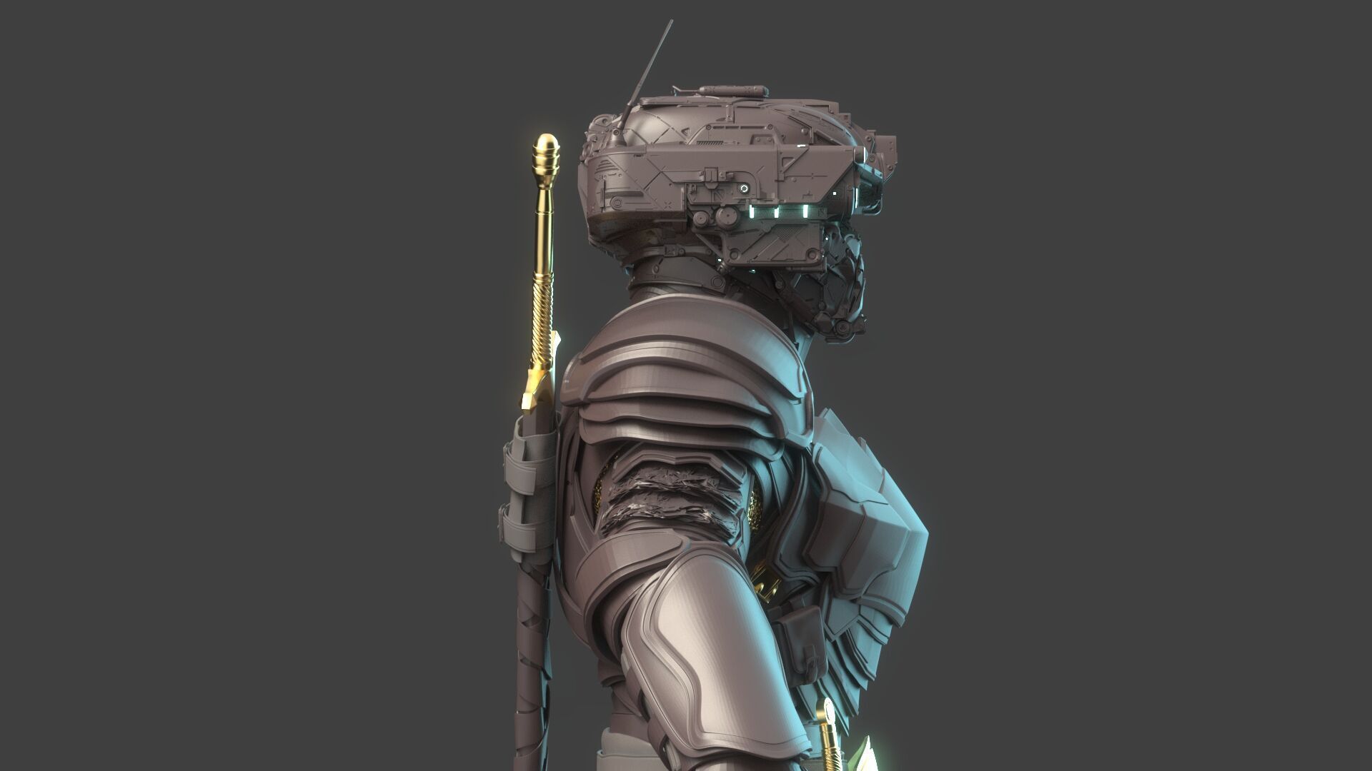 Robot Warrior 3D model_3