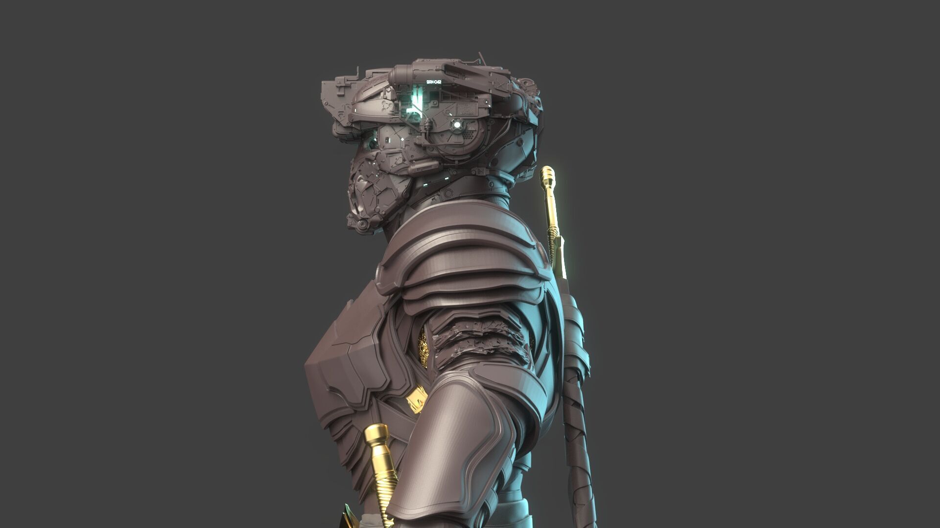 Robot Warrior 3D model_7