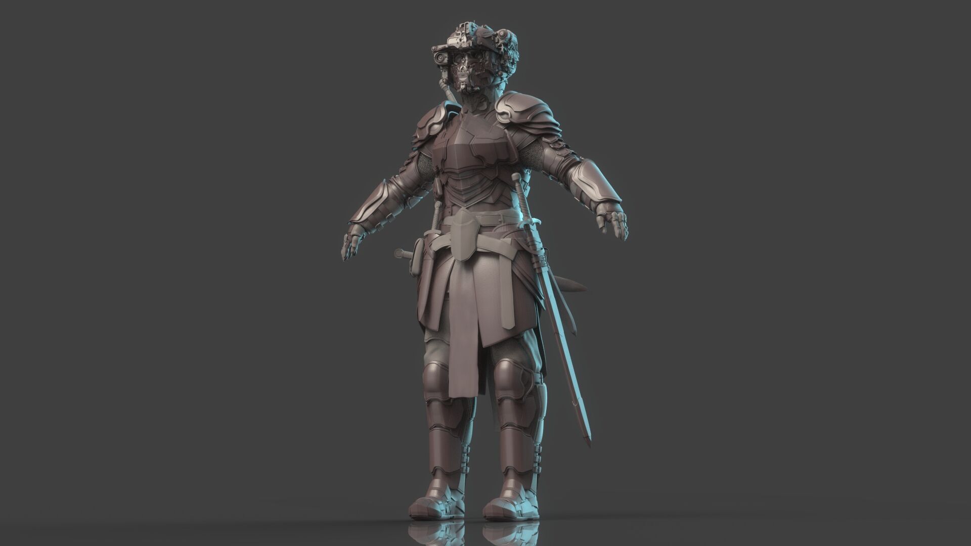 Robot Warrior 3D model_21