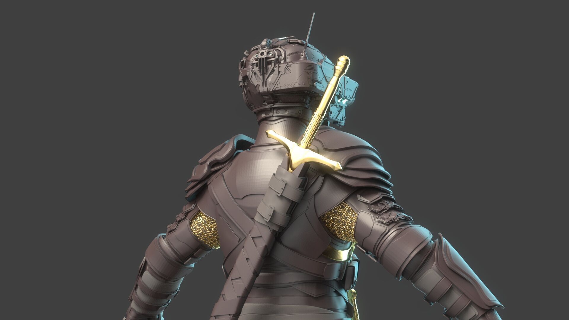 Robot Warrior 3D model_11