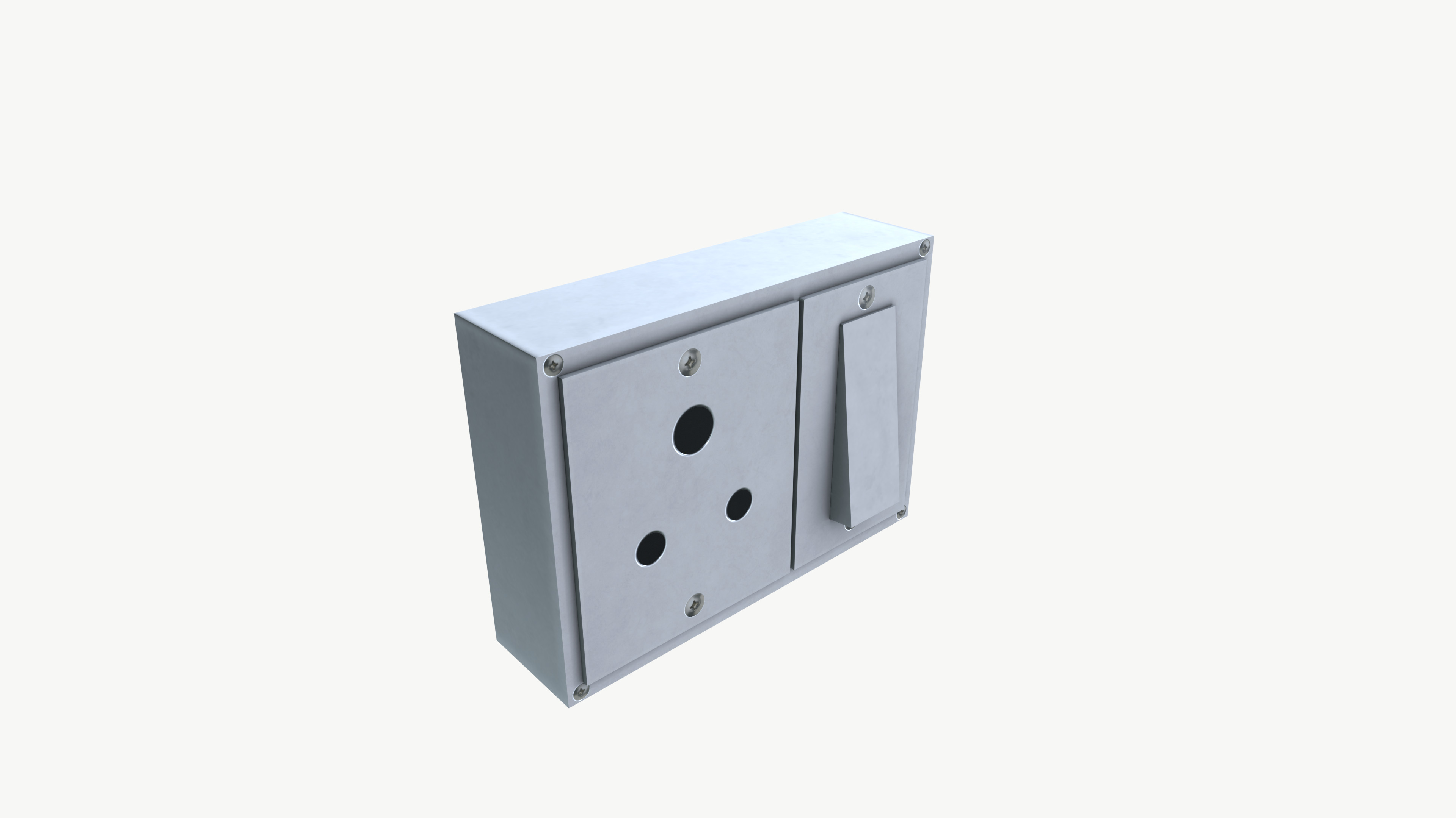 Electrical Switch Board 3D model_5