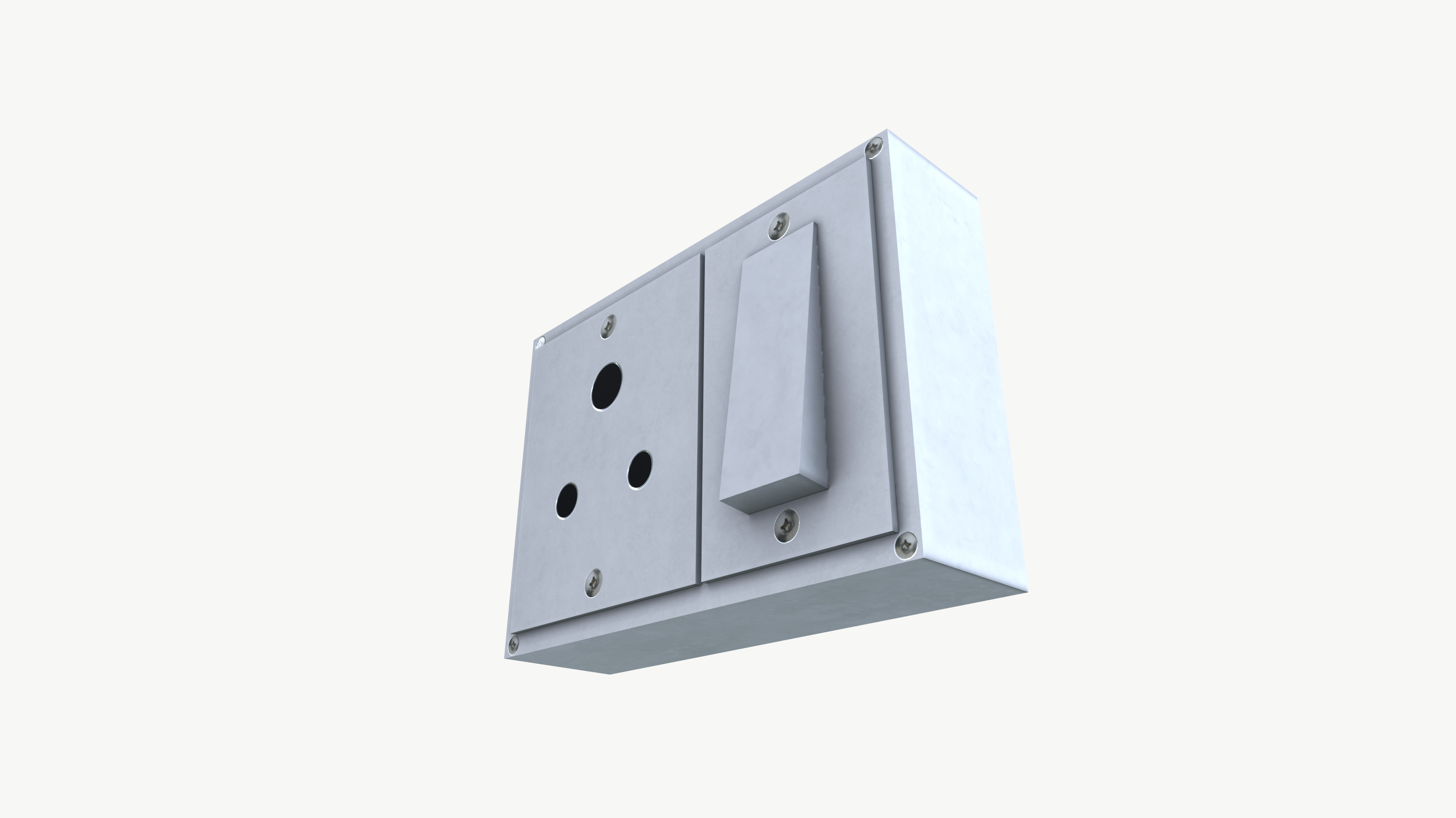 Electrical Switch Board 3D model_3