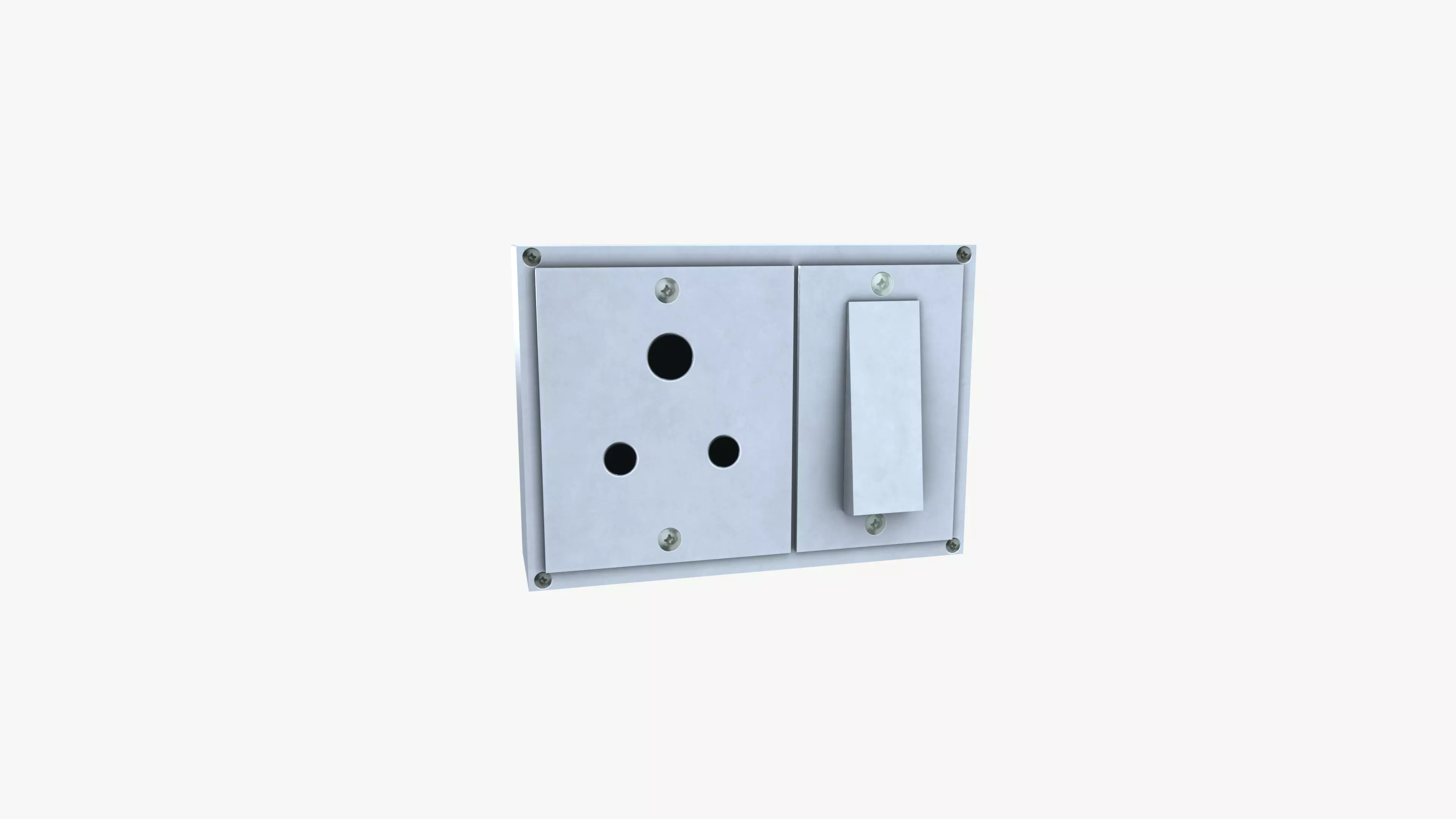 Electrical Switch Board 3D model_0