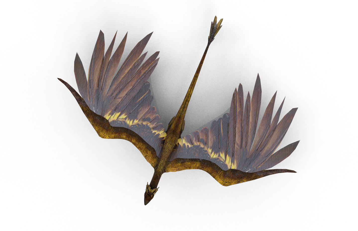 Realistic Rigged Dragon Creature Low-poly 3D model_3