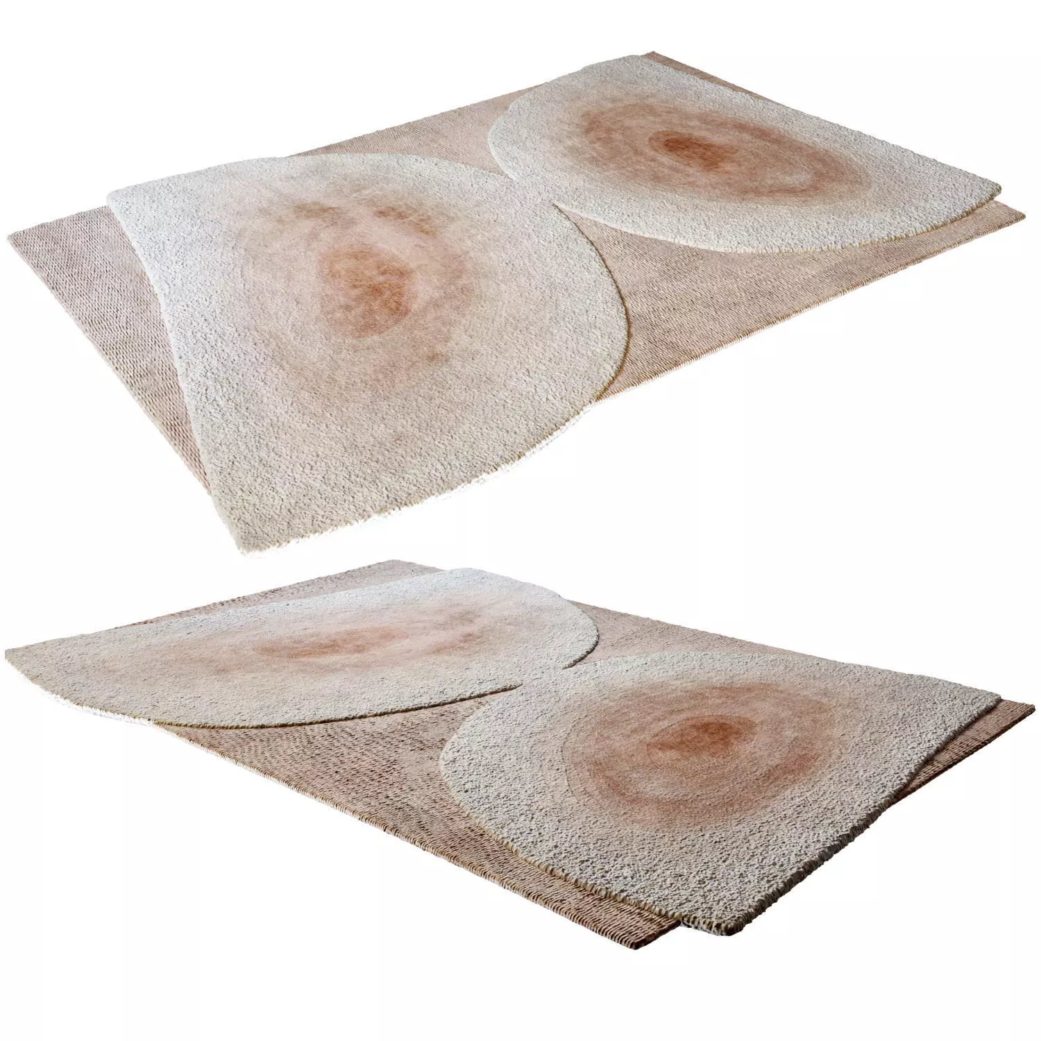 Pink Tint Azalea Rug Low-poly 3D model_0