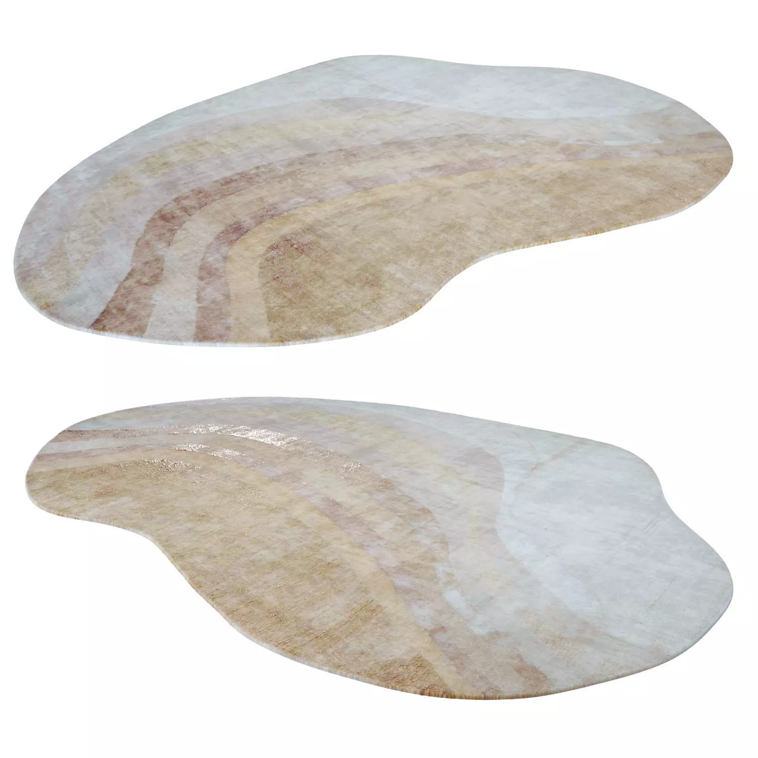 Slate Azalea Rug Low-poly 3D model_0