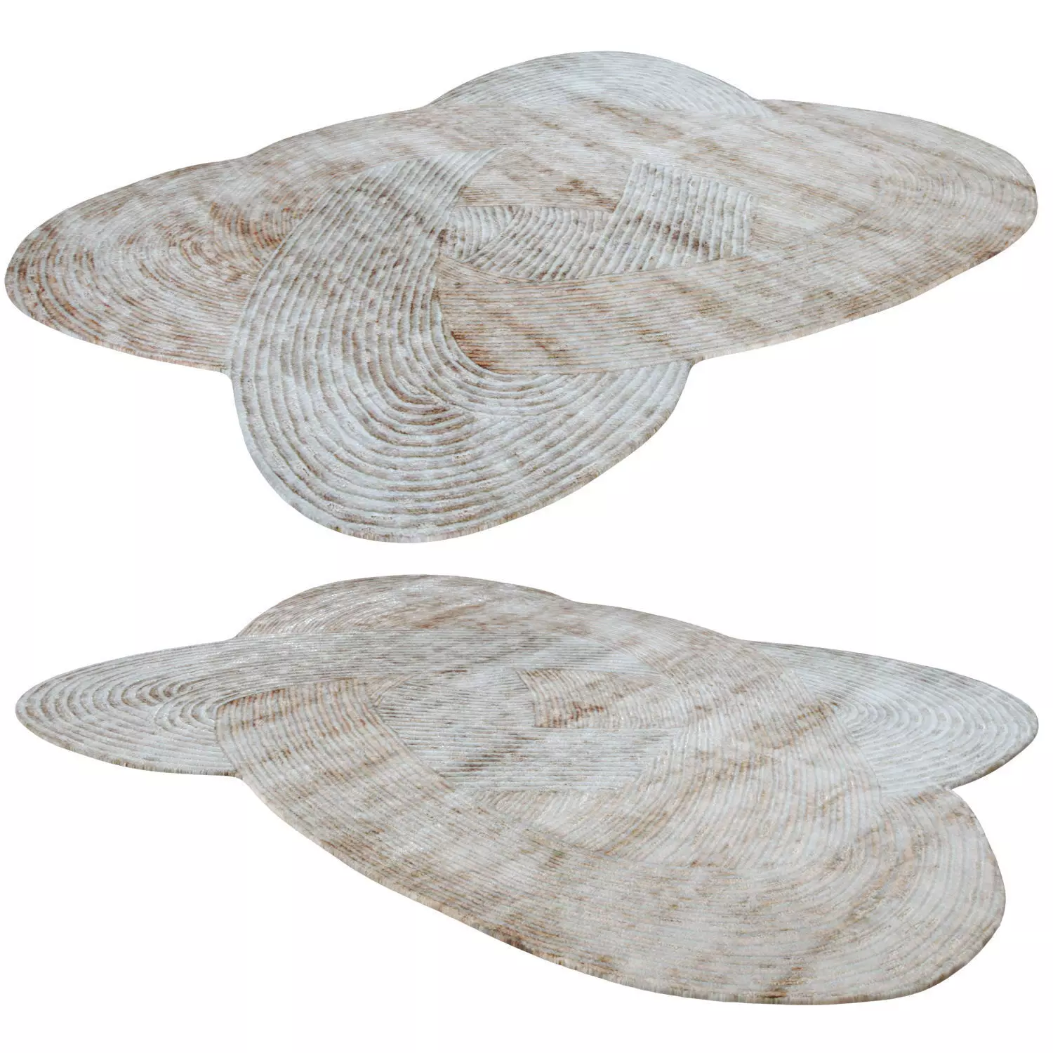 Taupe Azalia Rug 3D model_0