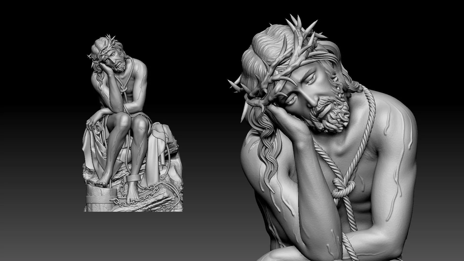Jesus Christ  3D print model_0