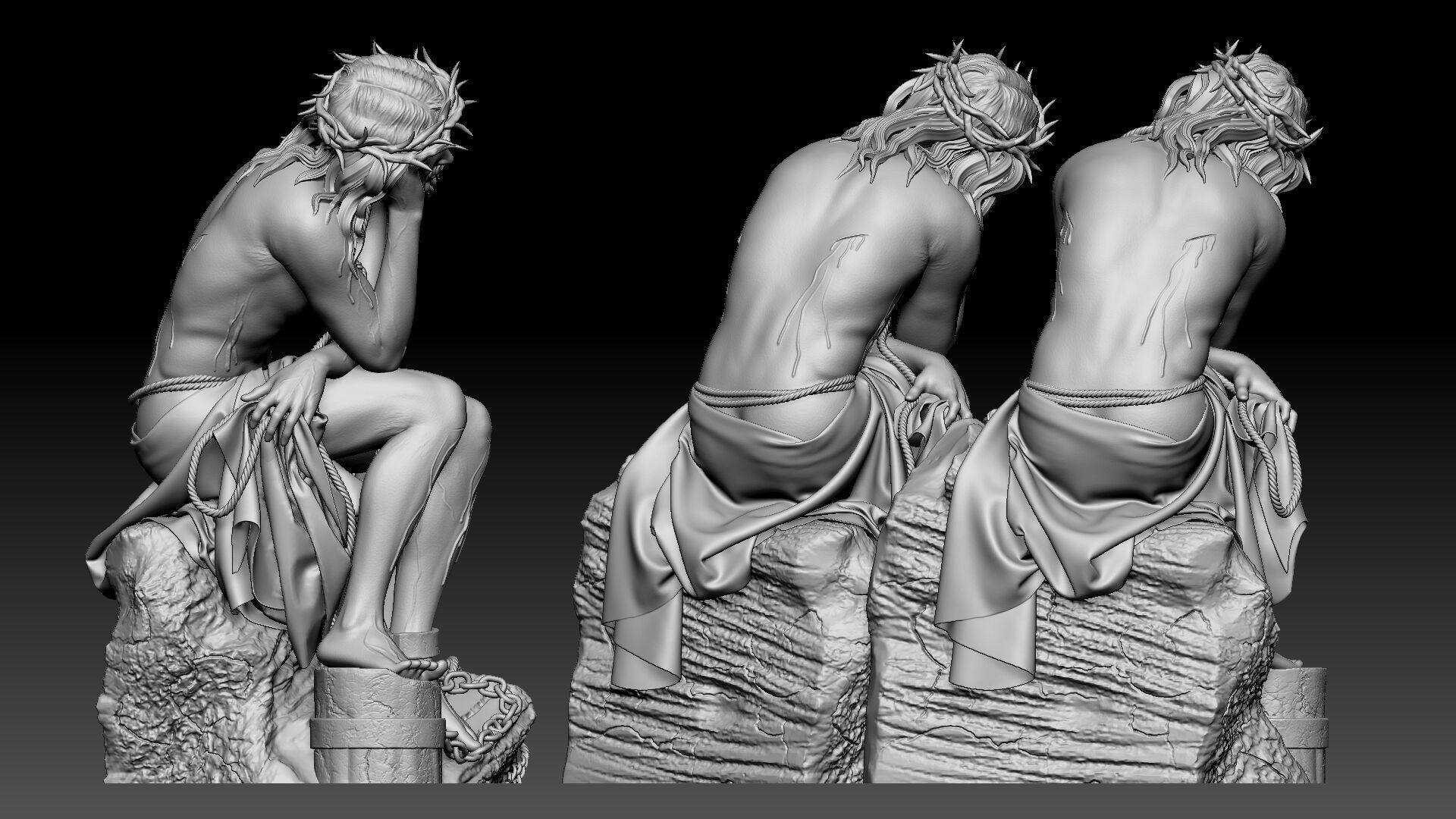 Jesus Christ  3D print model_3