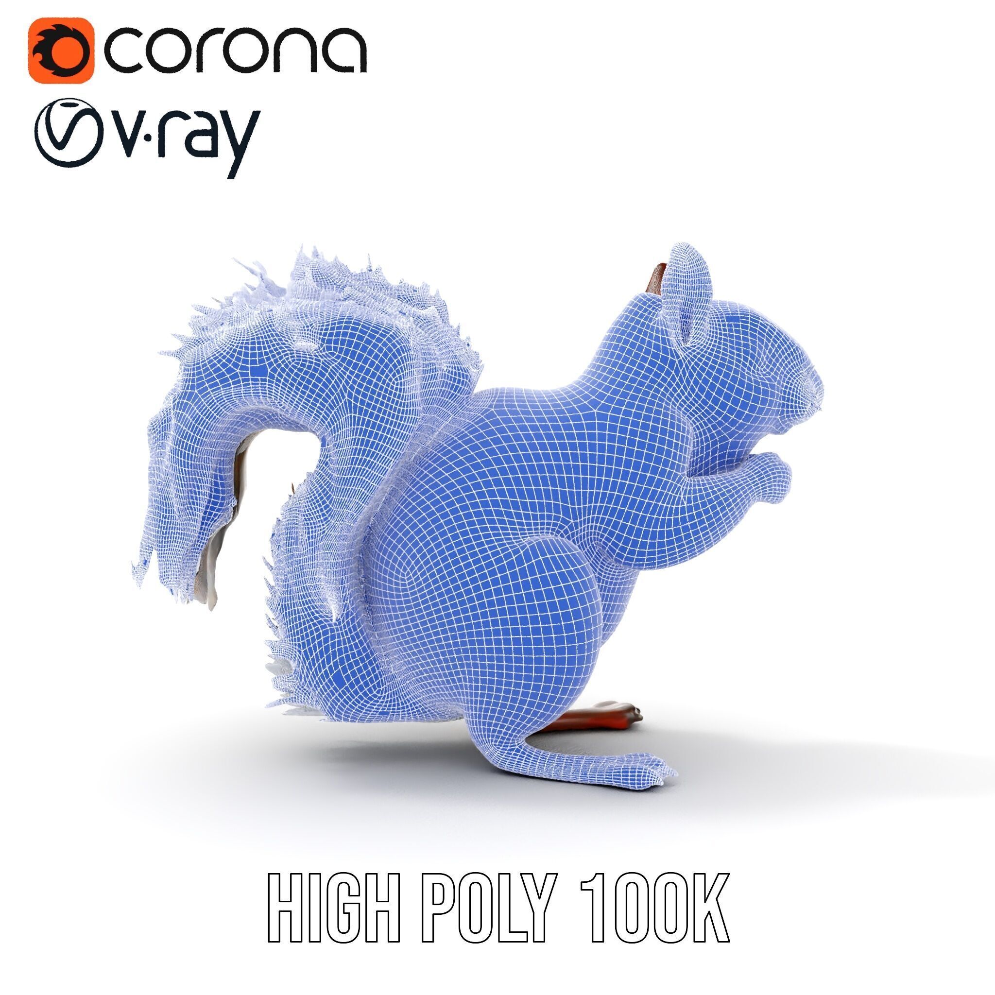 Squirrel Model Pack  Detailed D Animal Model Collection Low-poly 3D model_38