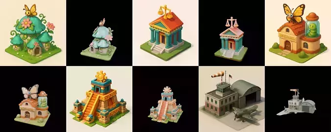 Building Of Empire bundle 35 pack 100 glb