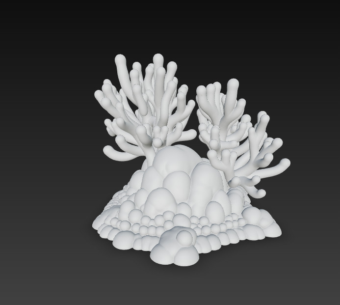 Reef Coral Realistic 3D Model Basic - Low Poly Realistic Low-poly 3D model_8