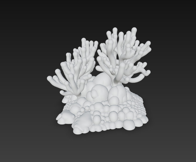 Reef Coral Realistic 3D Model Basic - Low Poly Realistic Low-poly 3D model_9