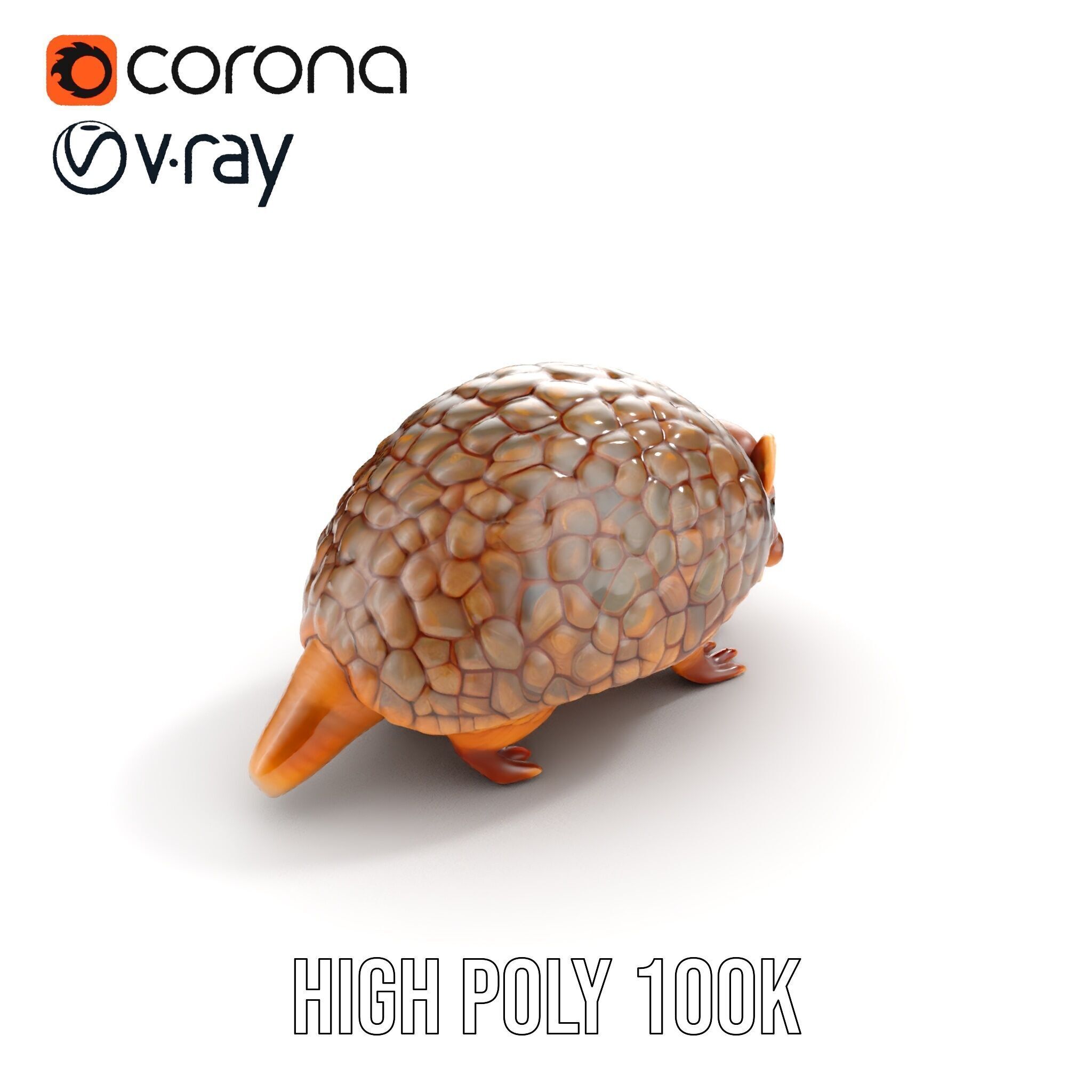 Armadillo Model Pack  High Detail Textured D Model Low-poly 3D model_24