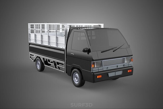 BAKKIE UTE PICKUP CAGE FLAT DECK COLT DELICA L 300 TRUCK CARGO 3D model