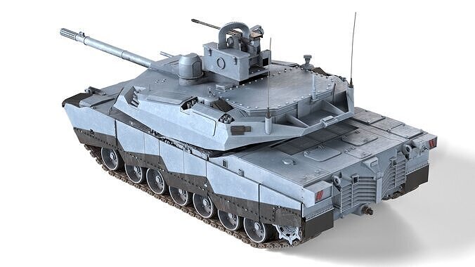 ABRAMS-X Tank Low-poly 3D model