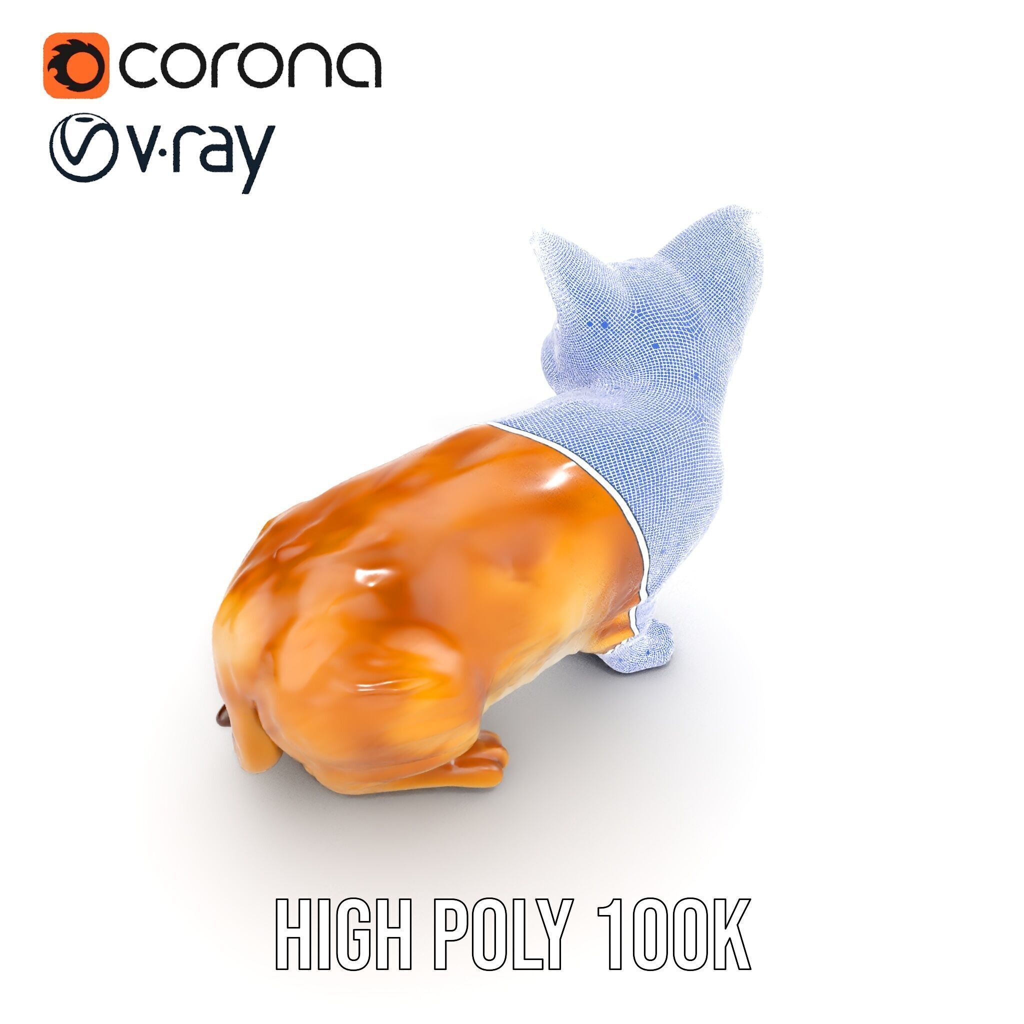 Stylized Cat Model Pack Low-poly 3D model_31