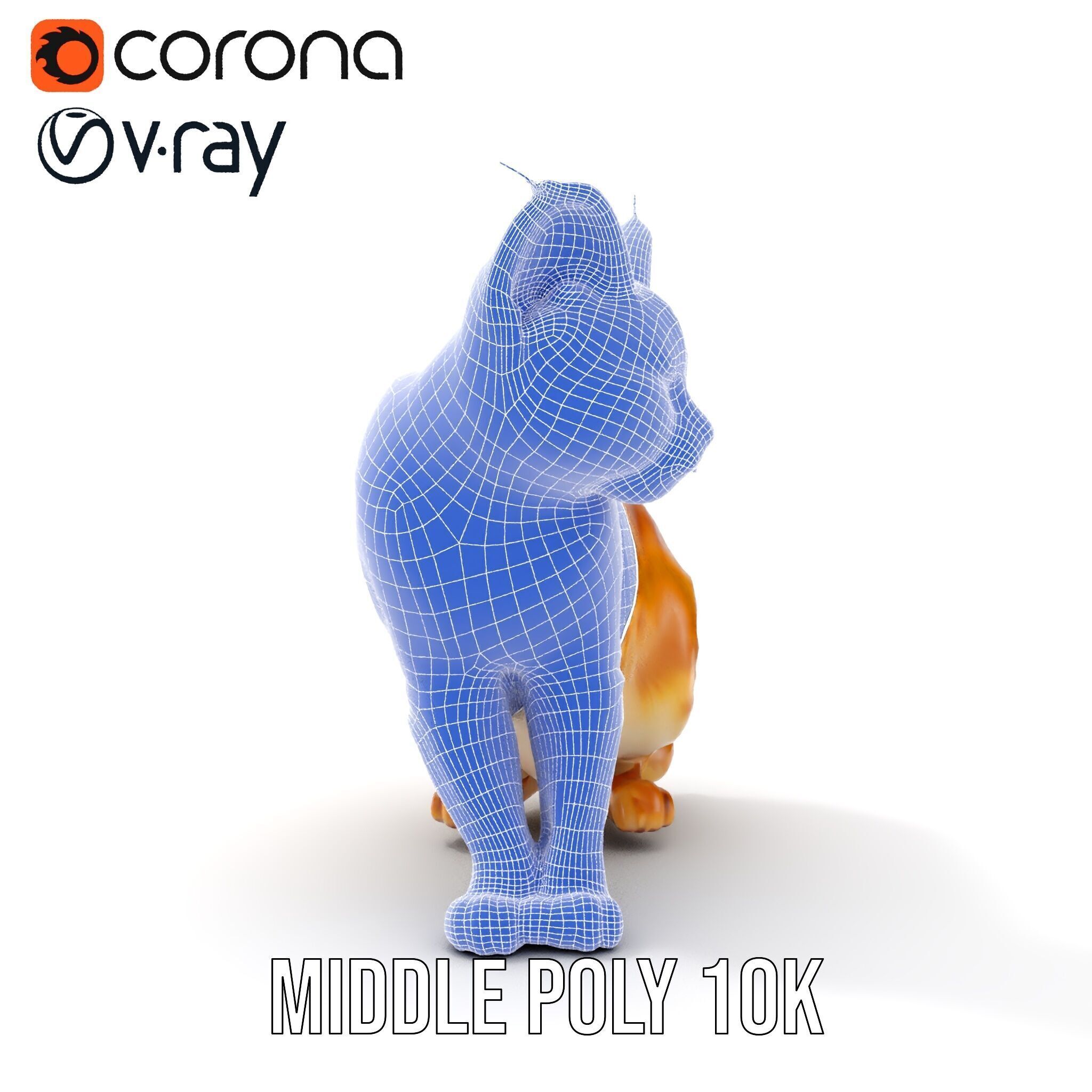 Stylized Cat Model Pack Low-poly 3D model_26