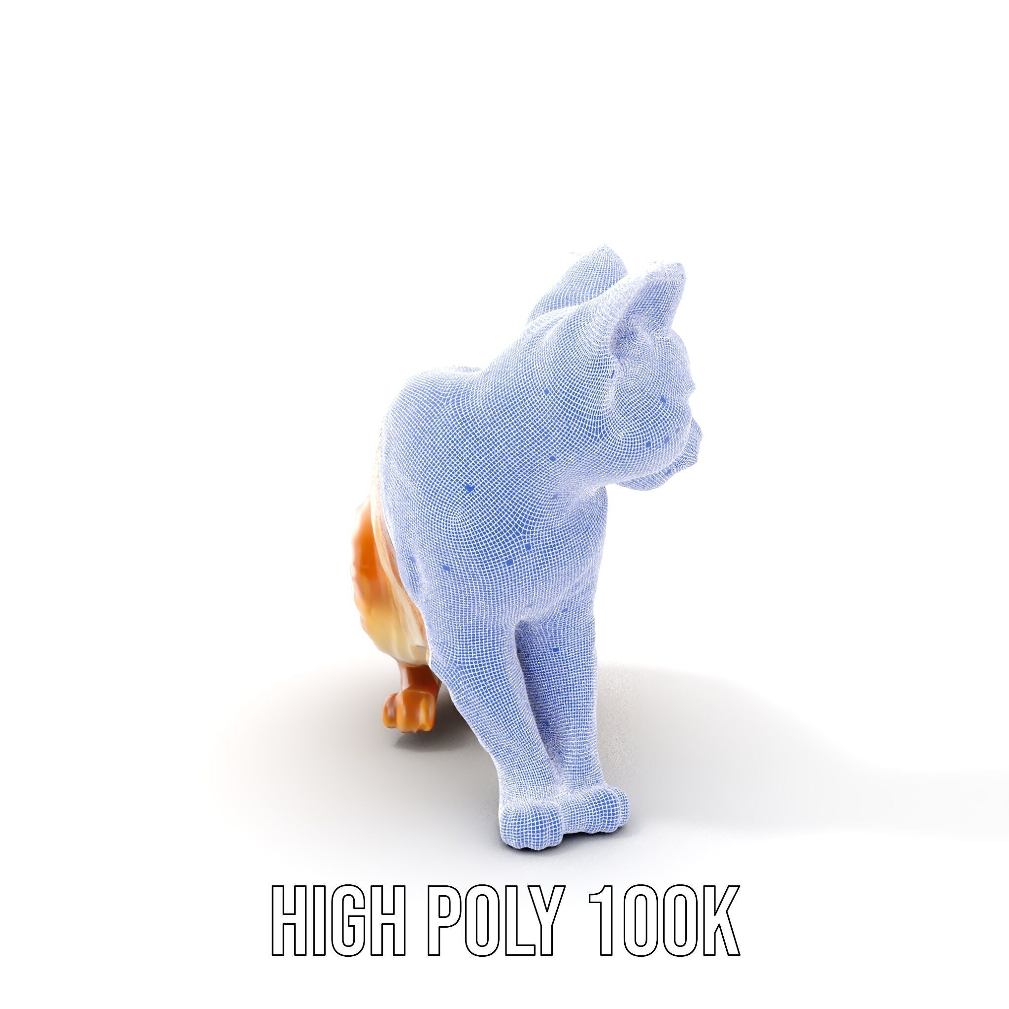 Stylized Cat Model Pack Low-poly 3D model_5