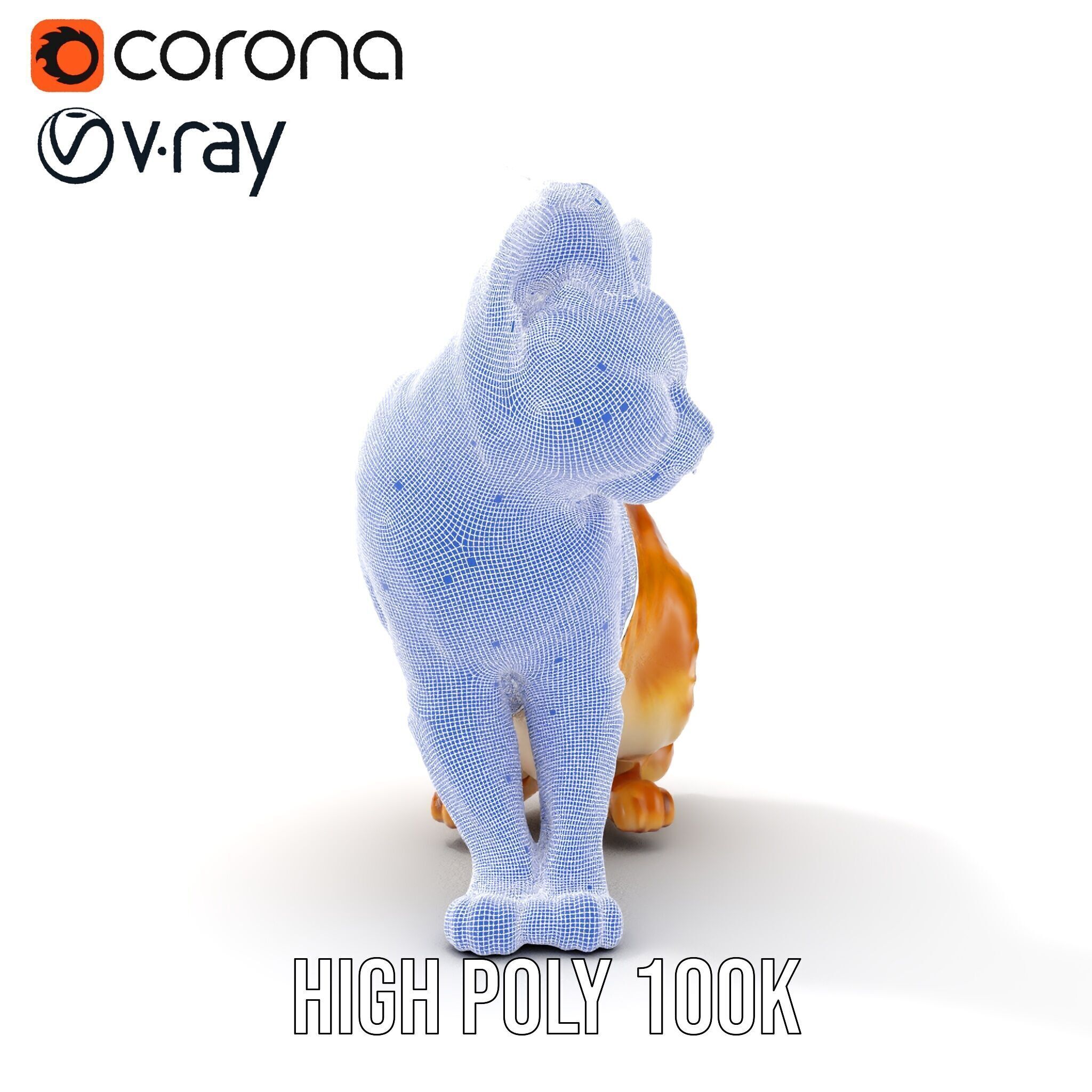 Stylized Cat Model Pack Low-poly 3D model_39