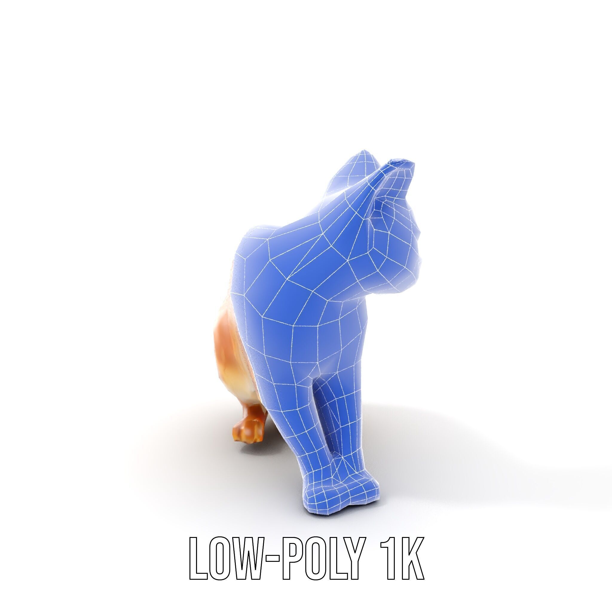 Stylized Cat Model Pack Low-poly 3D model_24