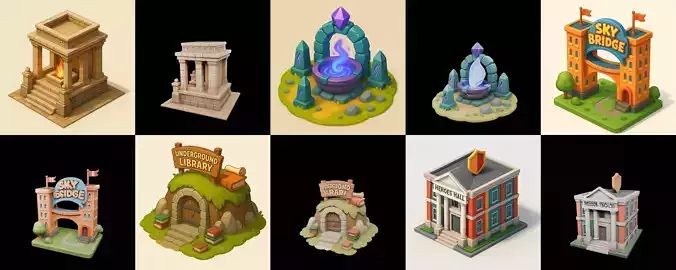 Building Of Empire bundle 28 pack 100 glb