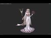 Night elf rose bride Low-poly 3D model_2