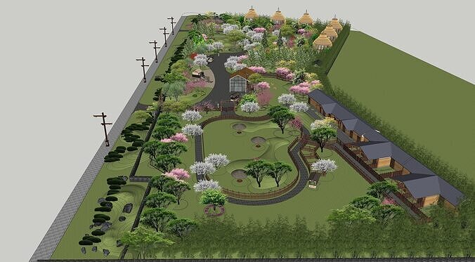 Wooden House 3D model