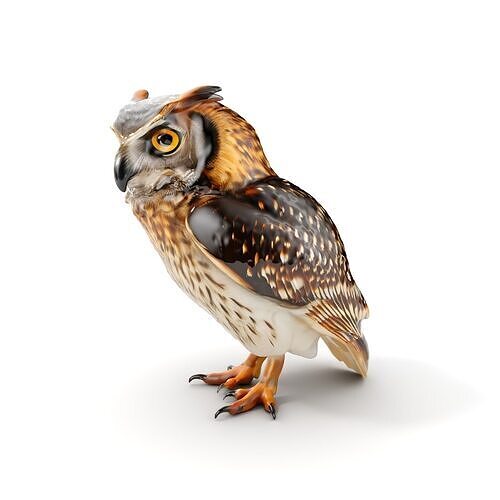Owl Model Pack Detailed and Versatile Low-poly 3D model
