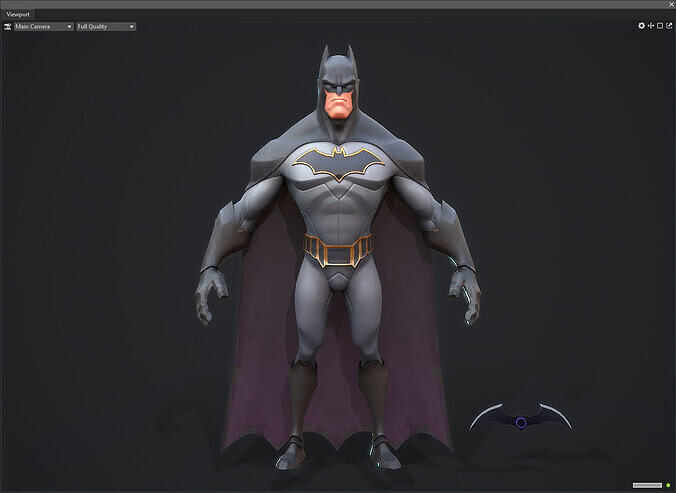 Stylized Batman Low-poly 3D model