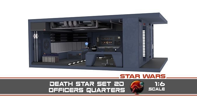 Set 2d - Officers quarters 1-6 Scale Hottoys  3D Model Collection