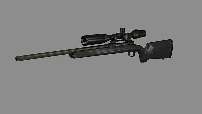 M24 Sniper Rifle Low-poly 3D Model Low-poly 3D model