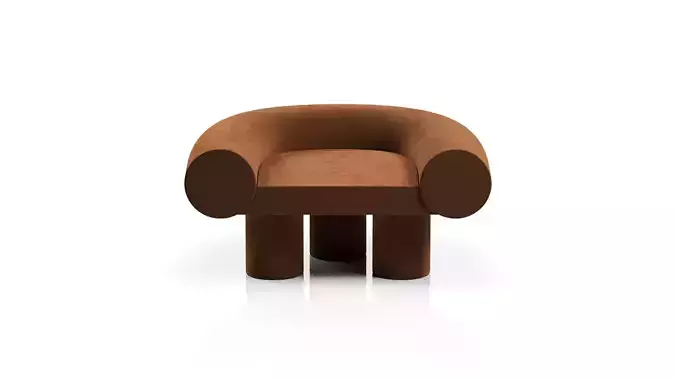 Mineral Armchair by Kasadamo Soft Fabric Version 3D model