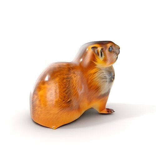 Prairie Dog D Model Pack Low-poly 3D model