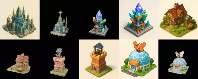 Building Of Empire bundle 20 pack 100 glb