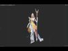 Athena goddess of victory Low-poly 3D model_1